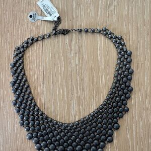Chico's Shimmering Gray Beaded Necklace
